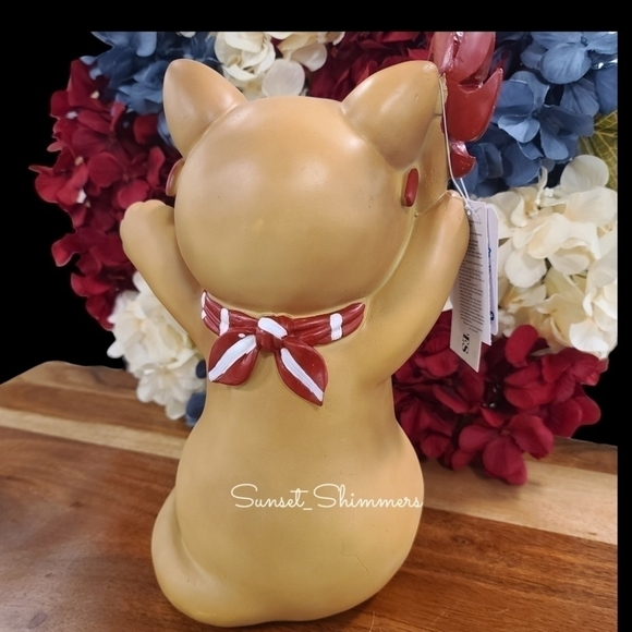 Patriotic Light up CAT Americana 4th of July Memorial Day Figurine Statue Decor - Picture 5 of 11